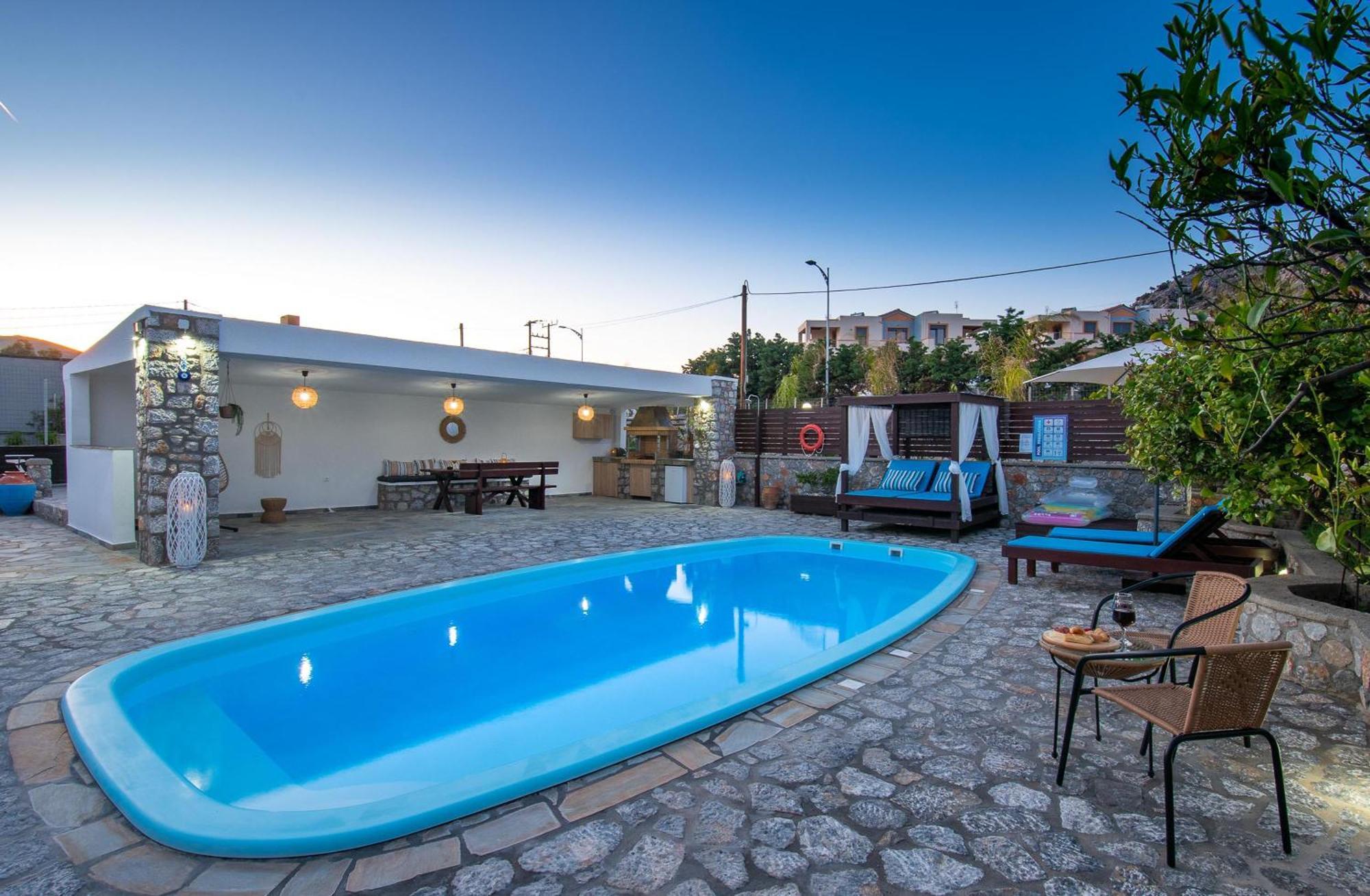 Maripaul Family Villa Лардос Экстерьер фото